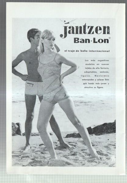 El Liceo: Lamina/pagina numerada 20: artista MAGDALENA POPA y firma comercial JANTZEN BAN-LON