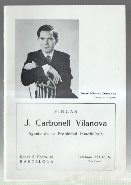 El Liceo: Lamina/pagina numerada 25: JEAN MICHEL DAMASE, director de orquesta