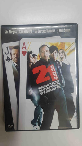 DVD pelicula: 21 Black Jack. Dirigida por Robert Luketic