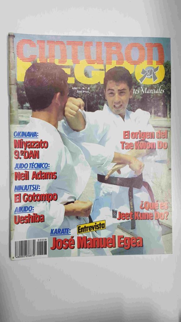 Revista Artes Marciales: Cinturon Negro año I num 8. Jeet Kune Do por Tim Tackett - Poster Jose Manuel Egea