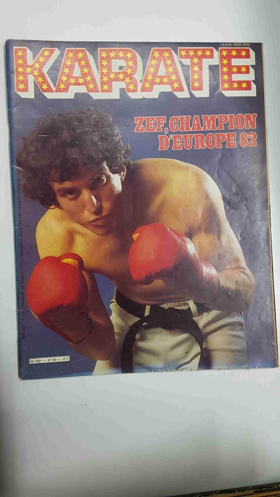 Revista Artes Marciales: Karate num 80 - 15 F. Algunos articulos: Li-Chang la purete des origines, Le granz Zee champion d'Europe. Incluye poster: Hide Nakahashi