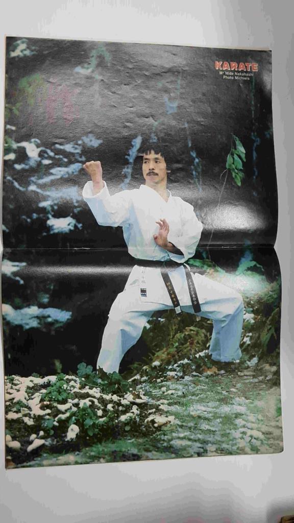 Revista Artes Marciales: Karate num 80 - 15 F. Algunos articulos: Li-Chang la purete des origines, Le granz Zee champion d'Europe. Incluye poster: Hide Nakahashi
