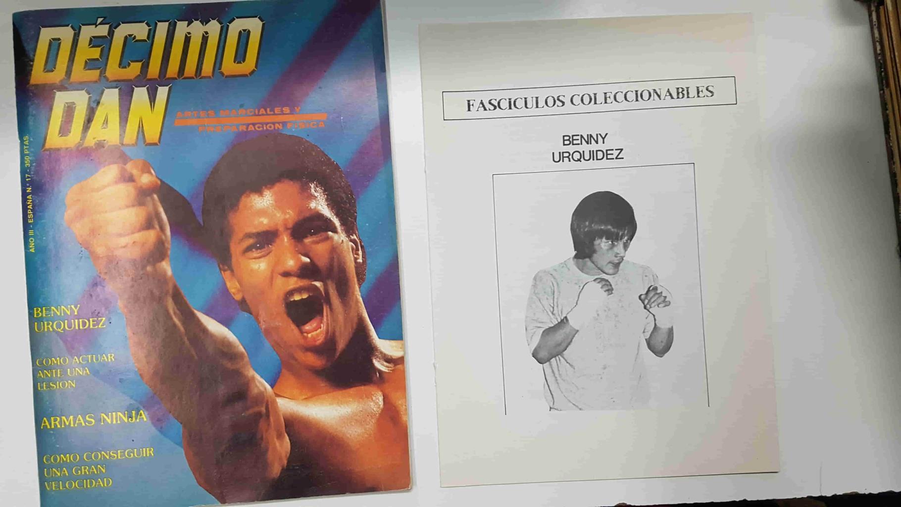 Revista Artes Marciales: Decimo Dan año III num 17 - incluye fasciculo coleccionable y poster de  Benny Urquidez