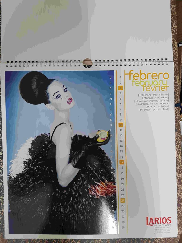 Calendario: Larios de la moda 2008 esta claro