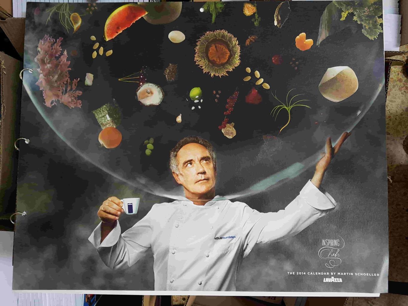 Calendario: Lavazza 2014 por Martin Schoeller. Inspiring Chefs (la inspiración de los chefs)