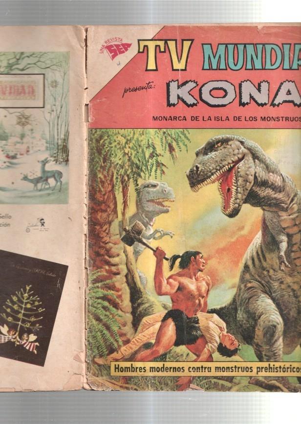 Novaro:  TV Mundial numero 04: Kona (aviejado con pequeño roto cubierta segun imagen)