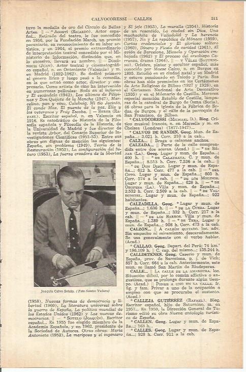 LAMINA ESPASA 38035: Joaquin Calvo Sotelo