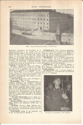 LAMINA ESPASA 38028: Escuela Politecnica del Estado en Sofia, Bulgaria