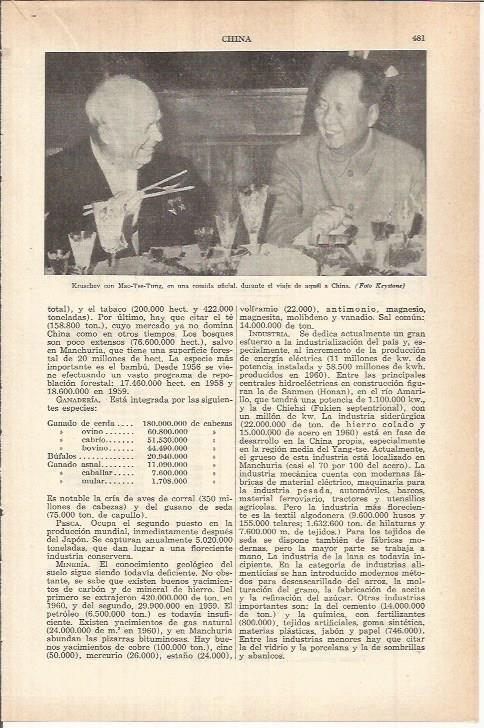 LAMINA ESPASA 38081: Kruschev con Mao Tse-Tung