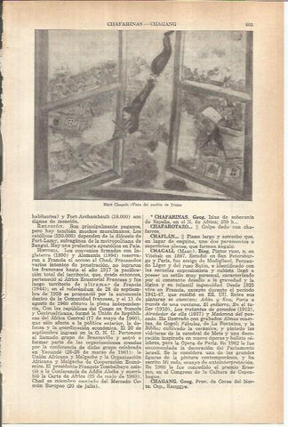 LAMINA ESPASA 38077: Vista del pueblo de Tossa, por Marc Chagall