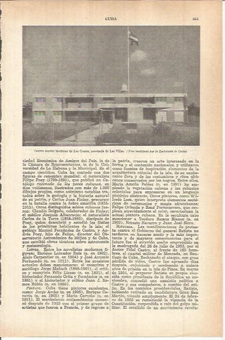 LAMINA ESPASA 38075: Centro escolar Las Cruces en Las Villas, Cuba