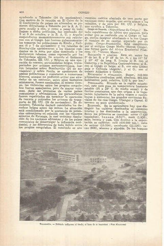LAMINA ESPASA 38061: Poblado indigena en Brazzaville
