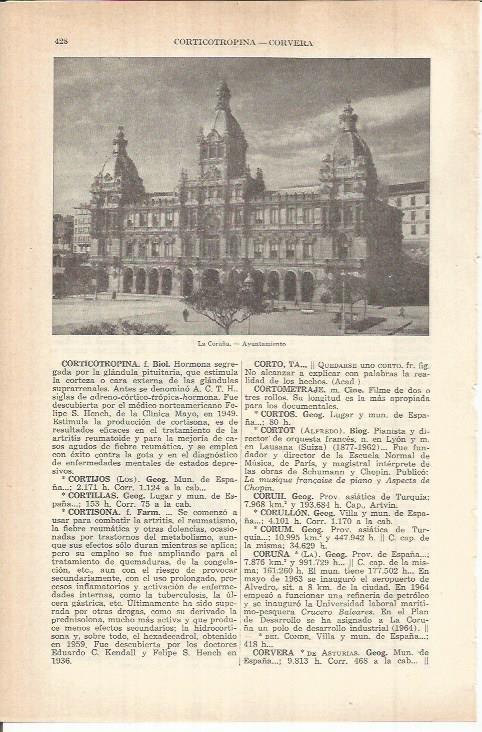 LAMINA ESPASA 38068: Ayuntamiento de La Coruña