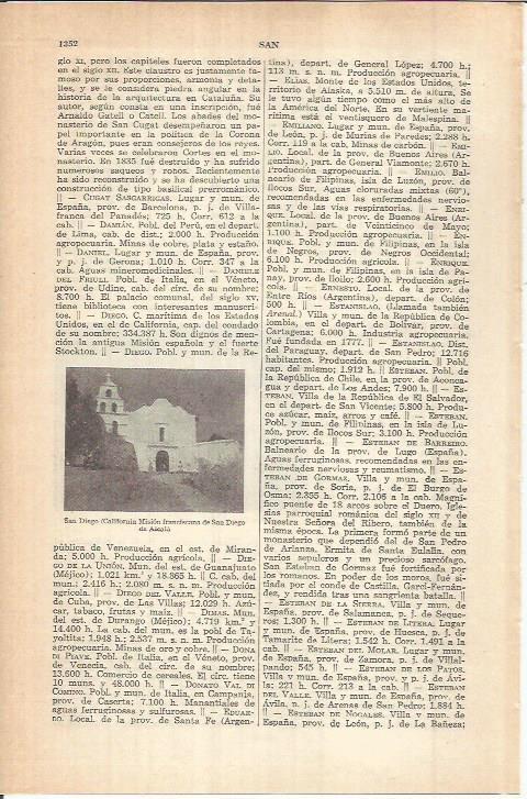 LAMINA ESPASA 37953: Mision franciscana de San Diego de Alcala en California