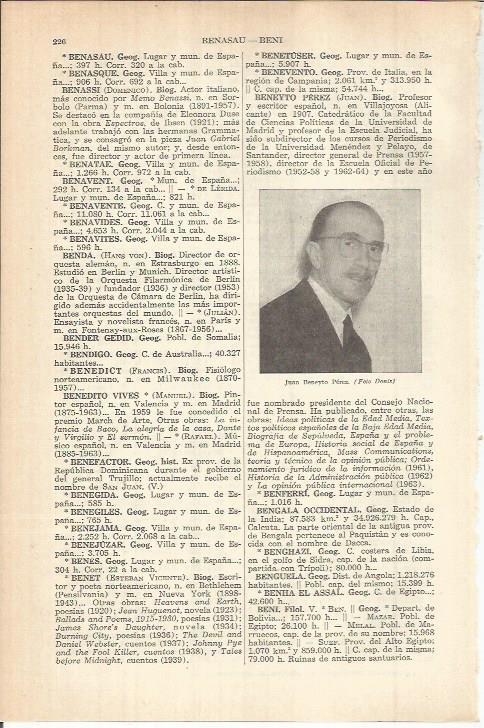 LAMINA ESPASA 38011: Juan Beneyto Perez