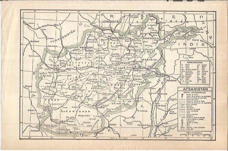 LAMINA ESPASA 37990: Mapa de Afganistan