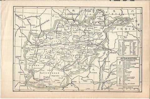 LAMINA ESPASA 37990: Mapa de Afganistan