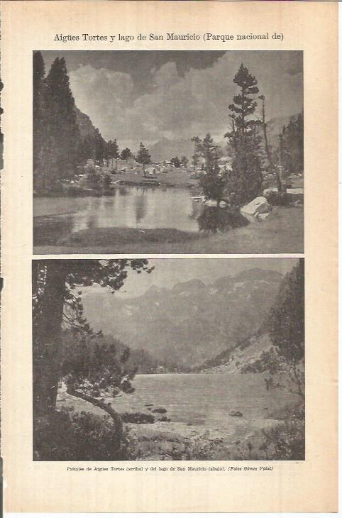 LAMINA ESPASA 37984: Parque de Aigues Tortes y lago San Mauricio