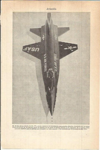 LAMINA ESPASA 37994: El X-15 de Estados Unidos