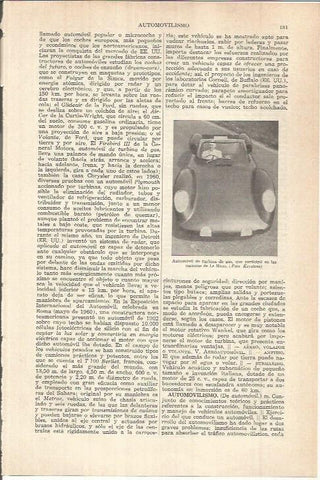 LAMINA ESPASA 37993: Automovil de turbina de gas