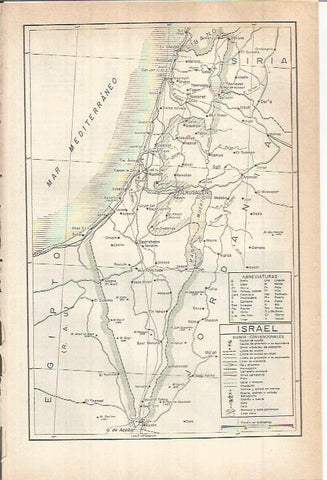 LAMINA ESPASA 38187: Mapa de Israel