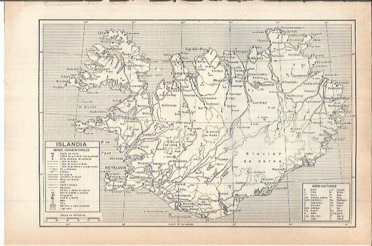 LAMINA ESPASA 38186: Mapa de Islandia
