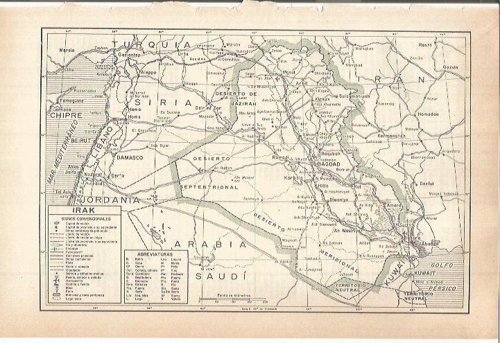 LAMINA ESPASA 38183: Mapa de Irak