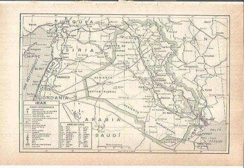 LAMINA ESPASA 38183: Mapa de Irak