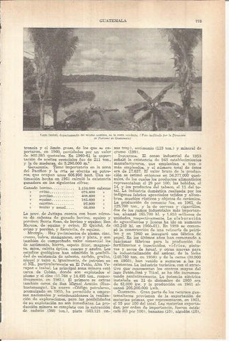 LAMINA ESPASA 38164: Lago Izabal, Guatemala