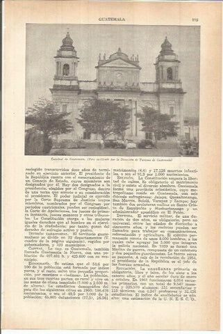 LAMINA ESPASA 38165: Catedral de Guatemala