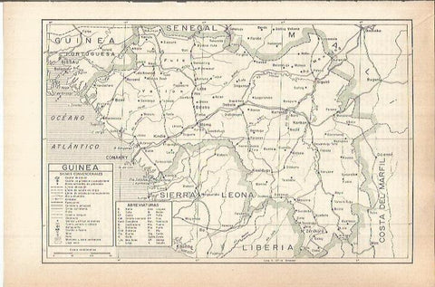 LAMINA ESPASA 38167: Mapa de Guinea