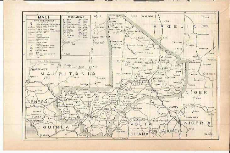 LAMINA ESPASA 38219: Mapa de Mali