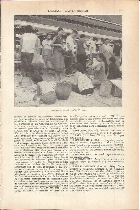 LAMINA ESPASA 38201: Mercado en Laos
