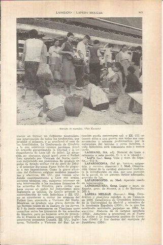 LAMINA ESPASA 38201: Mercado en Laos