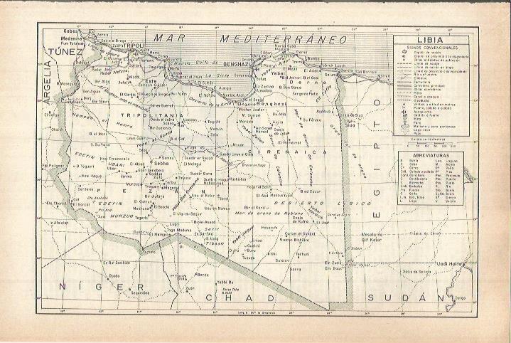 LAMINA ESPASA 38206: Mapa de Libia