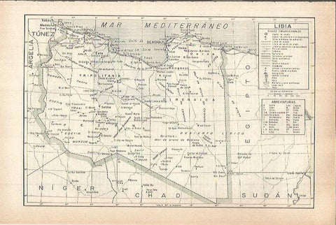 LAMINA ESPASA 38206: Mapa de Libia