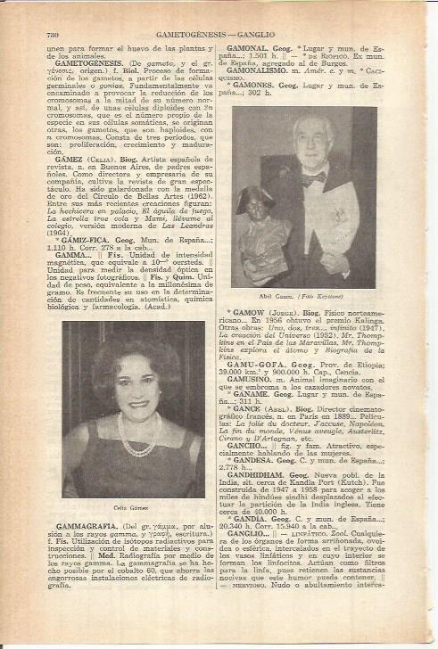 LAMINA ESPASA 38156: Celia Gamez y Abel Gance