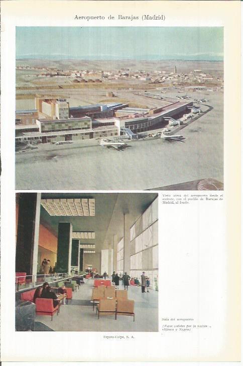 LAMINA ESPASA 38120: Aeropuerto de Barajas, Madrid