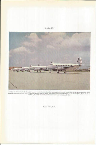 LAMINA ESPASA 38119: Aviones de transporte CASA 207 Azor