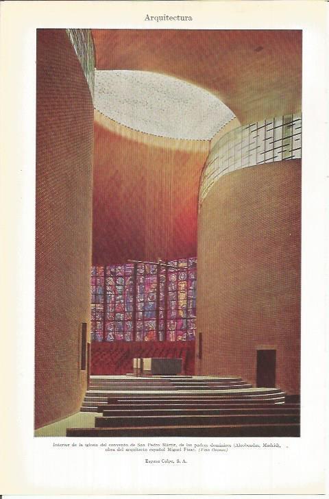 LAMINA ESPASA 38112: Interior de la iglesia de San Pedro Martir en Alcobendas, Madrid