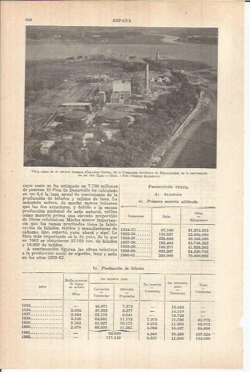 LAMINA ESPASA 38111: Central termica Cristobal Colon en Andalucia