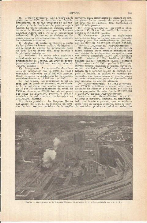 LAMINA ESPASA 38109: Empresa Nacional Siderurgica SA en Aviles, Asturias