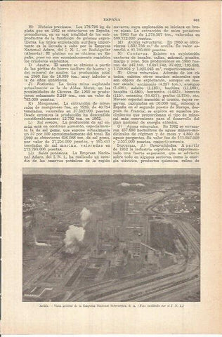 LAMINA ESPASA 38109: Empresa Nacional Siderurgica SA en Aviles, Asturias