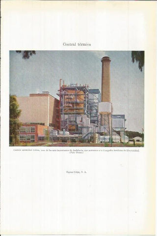LAMINA ESPASA 38104: Central Cristobal  Colon en Andalucia