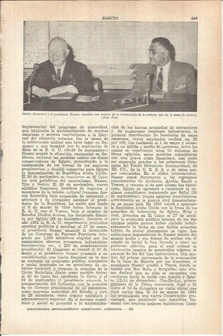 LAMINA ESPASA 38095: Nikita Kruschev y el presidente Nasser