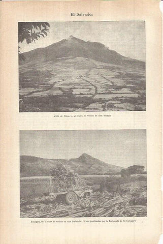 LAMINA ESPASA 38096: Valle de Jiboa en El Salvador