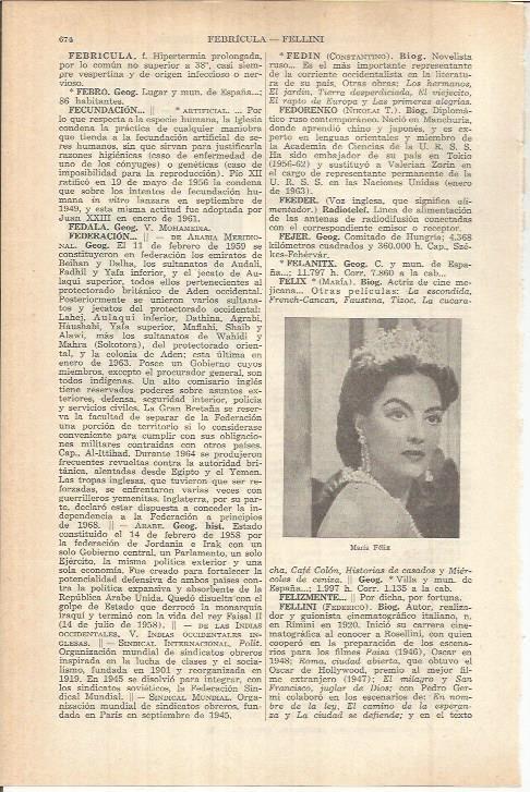 LAMINA ESPASA 38141: Maria Felix