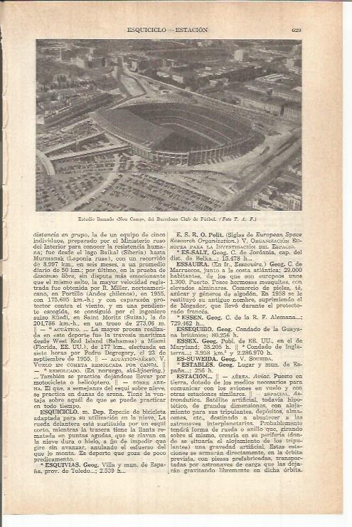 LAMINA ESPASA 38131: El Camp Nou del Barça