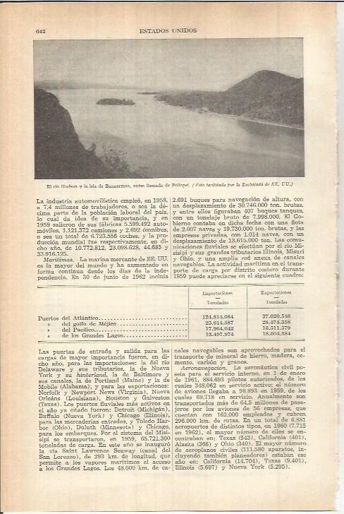 LAMINA ESPASA 38134: El rio Hudson y la isla de Bannerman, Estados Unidos