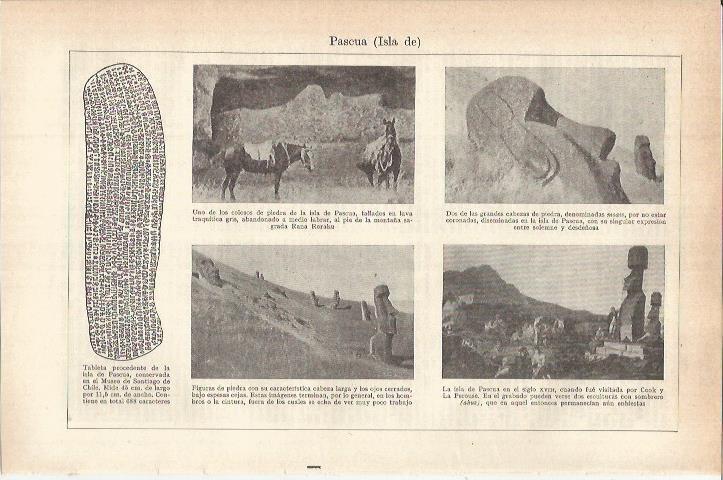 LAMINA ESPASA 37768: Isla de Pascua